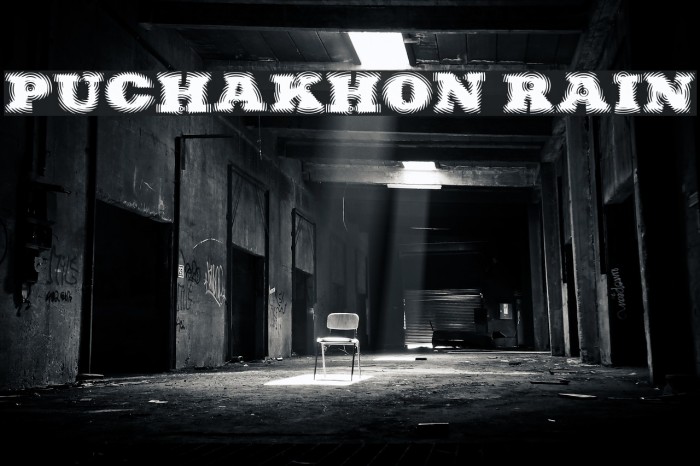 Puchakhon RAIN Font examples
