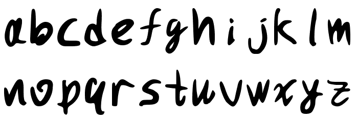 PuchiMono Font LOWERCASE