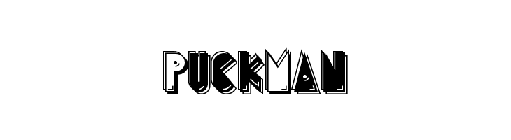 PuckMan  免费字体下载