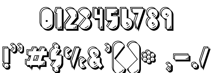 PuckMan Font OTHER CHARS