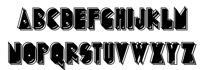 PuckMan Font LOWERCASE