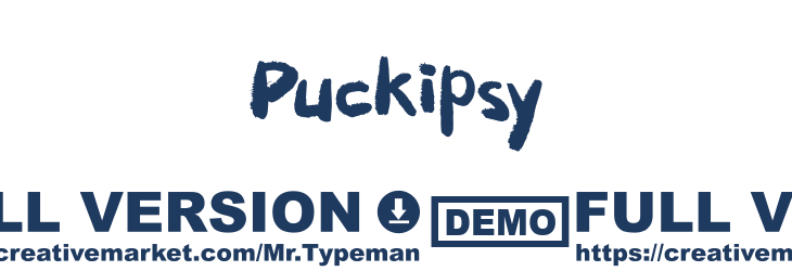 Puckipsy Font Preview