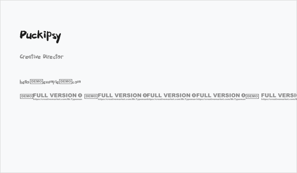 Puckipsy Business Card