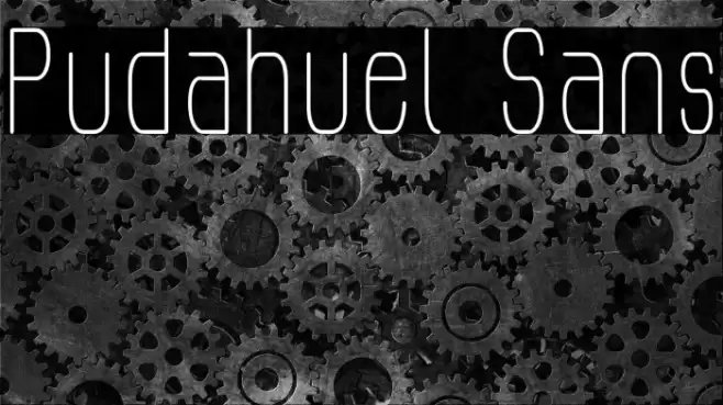 Pudahuel Sans Caratteri examples