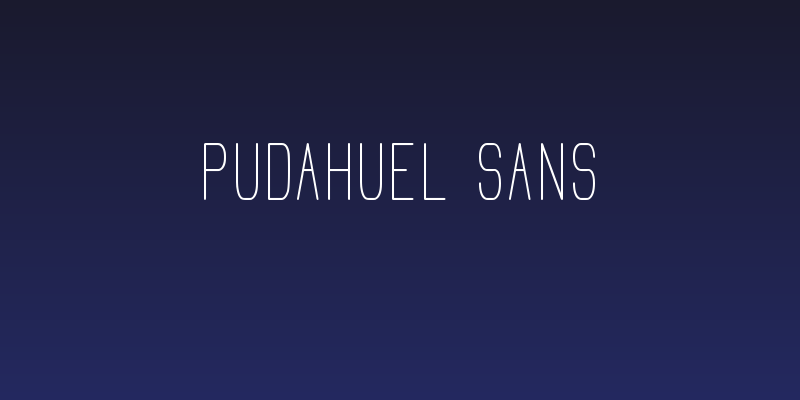 Pudahuel Sans Social Header