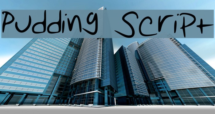 Pudding Script Font examples