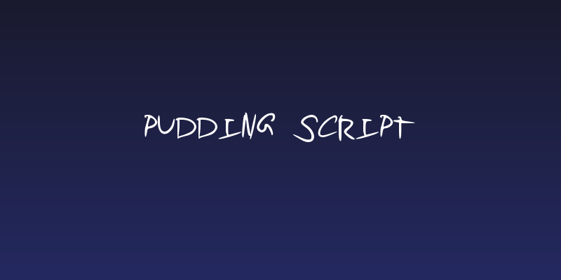 Pudding Script Social Header