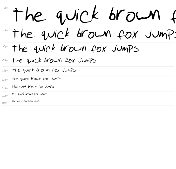 Pudding Script Waterfall