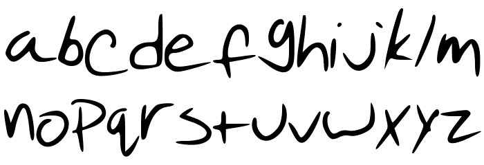 Pudding Script Font LOWERCASE