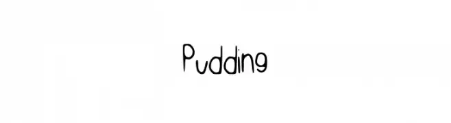 Pudding  免费字体下载