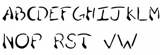 Puddle Oozing Font OTHER CHARS