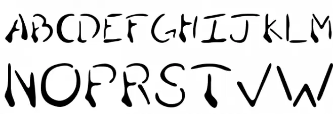 Puddle Oozing Font Litere mari