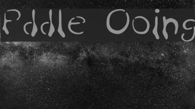 Puddle Oozing Font examples