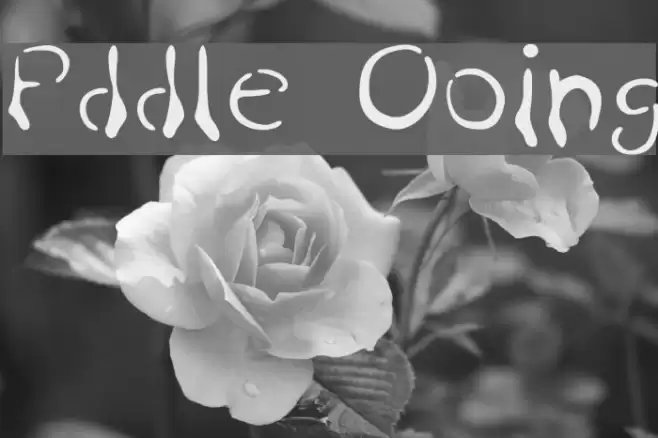 Puddle Oozing Font examples