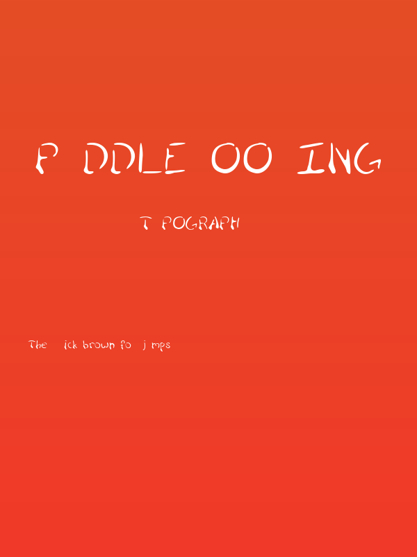 Puddle Oozing Poster