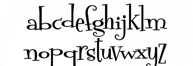 Pudelina Schriftart Kleinbuchstaben