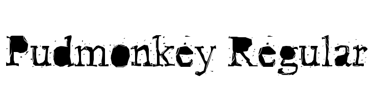 Pudmonkey Regular Font