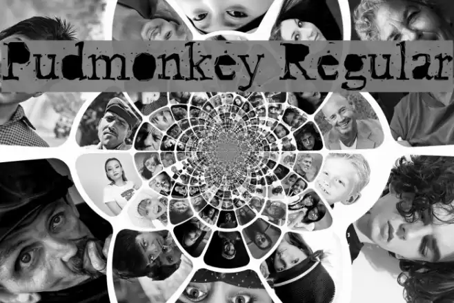 Pudmonkey Regular Font examples