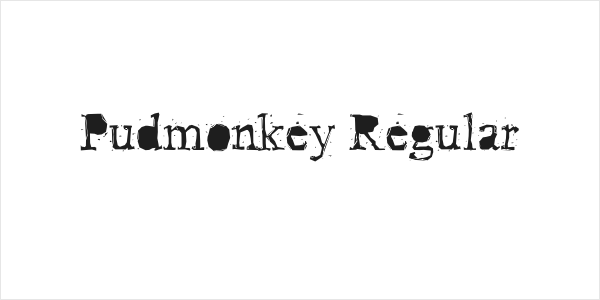 Pudmonkey Regular Logo