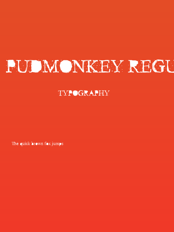 Pudmonkey Regular Poster