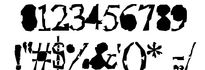 Pudmonkey ShrapnelFree Font OTHER CHARS