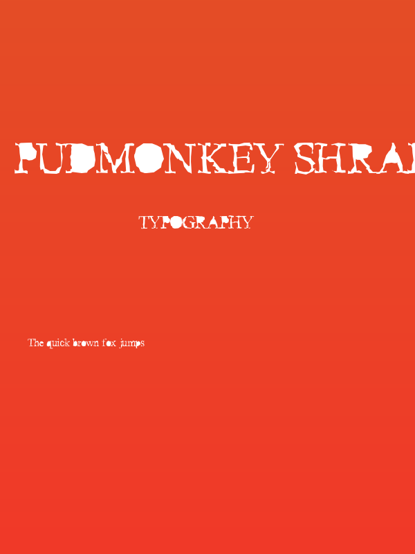 Pudmonkey ShrapnelFree Poster