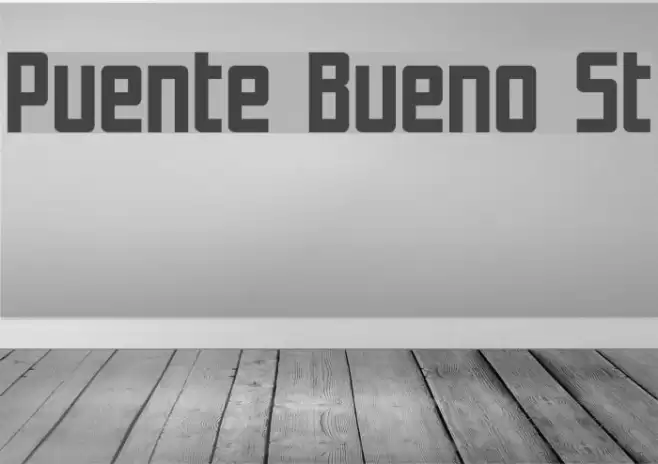 Puente Bueno St Font examples