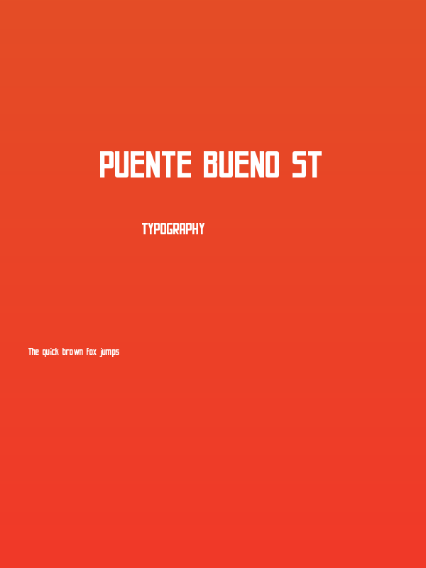 Puente Bueno St Poster