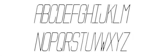 Puente Estrecho St 字体 大写