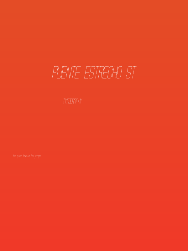 Puente Estrecho St Poster