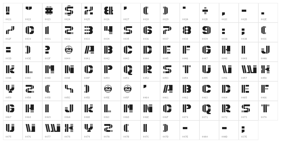 Puerto Magnifico Character Map