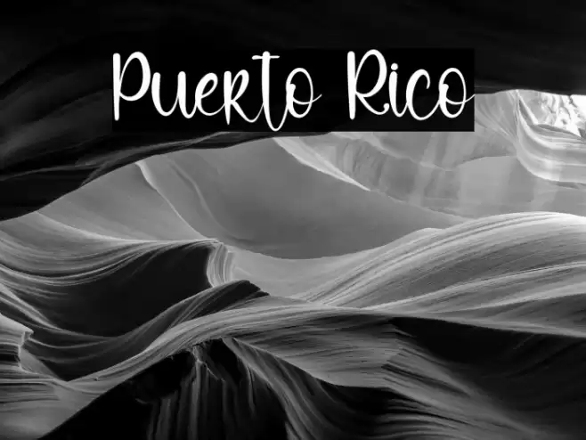 Puerto Rico Font examples