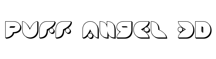 Puff Angel 3D  Frei Schriftart Herunterladen