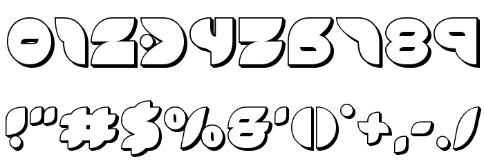 Puff Angel 3D Font OTHER CHARS