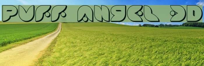 Puff Angel 3D Font examples