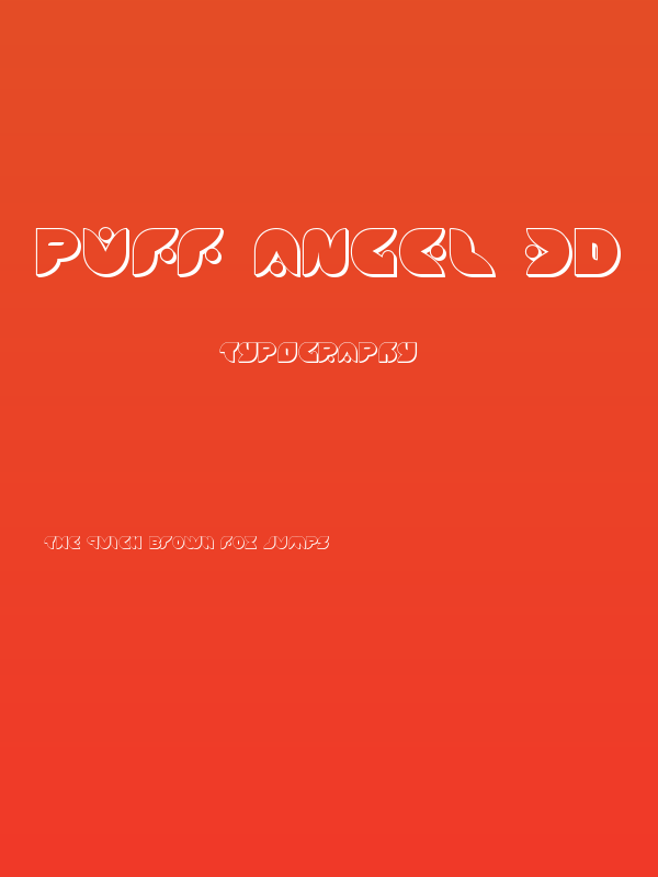 Puff Angel 3D Poster