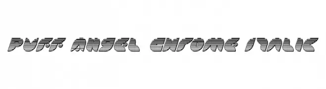 Puff Angel Chrome Italic  baixar fontes gratis