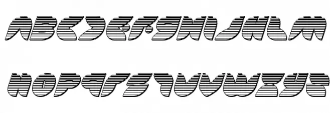 Puff Angel Chrome Italic फ़ॉन्ट लोअरकेस