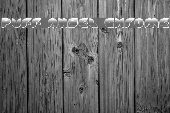 Puff Angel Chrome Font examples