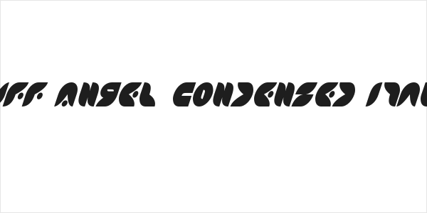 Puff Angel Condensed Italic Logo