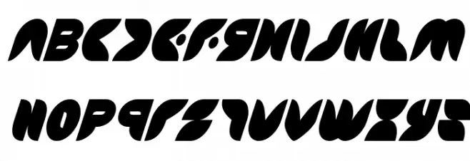 Puff Angel Condensed Italic Fuentes MINÚSCULAS