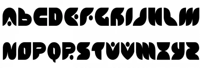 Puff Angel Condensed 字体 大写