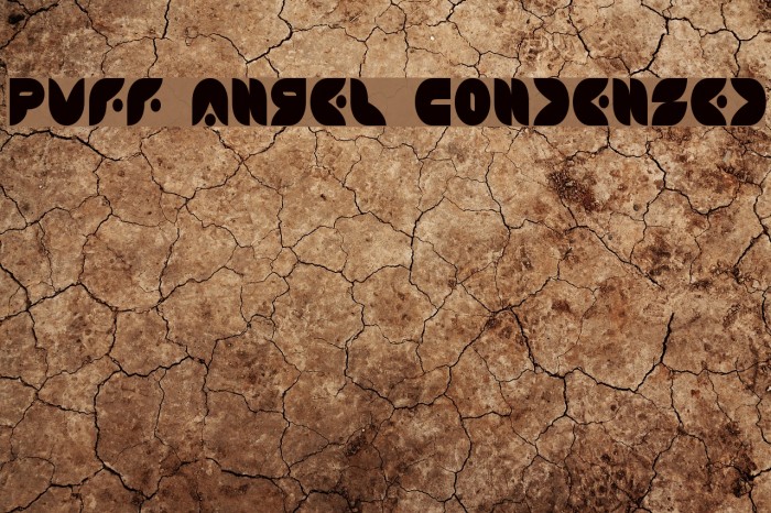 Puff Angel Condensed Font examples