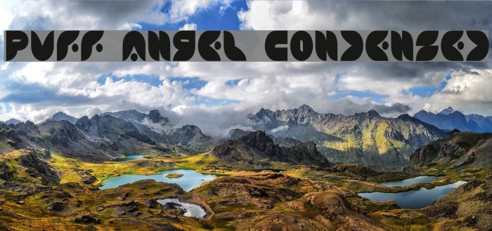 Puff Angel Condensed Font examples
