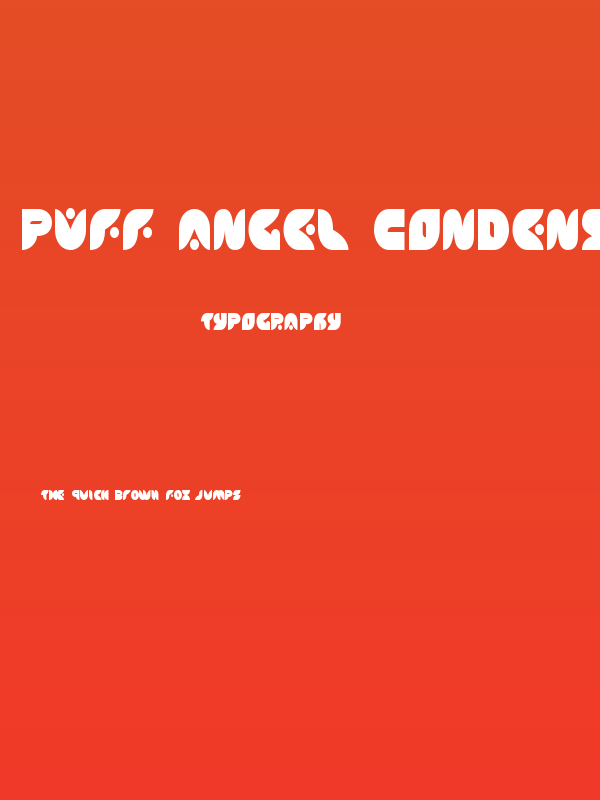 Puff Angel Condensed Poster