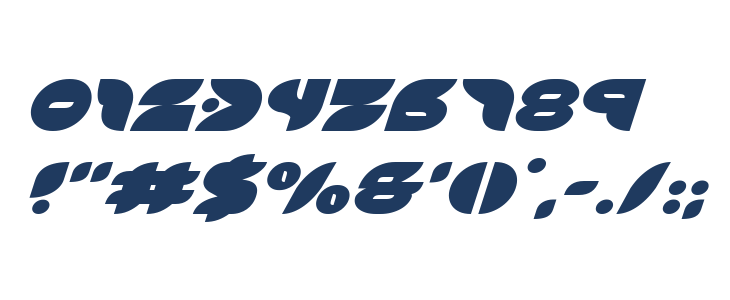 Puff Angel Expanded Italic Other Characters
