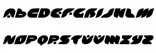 Puff Angel Expanded Italic Fonte MAIÚSCULAS