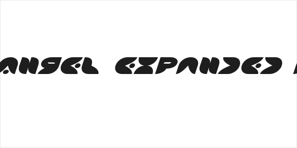 Puff Angel Expanded Italic Logo