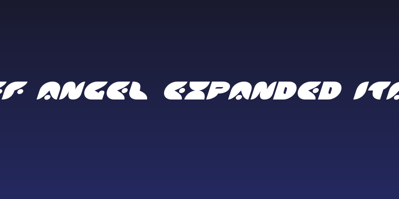 Puff Angel Expanded Italic Social Header