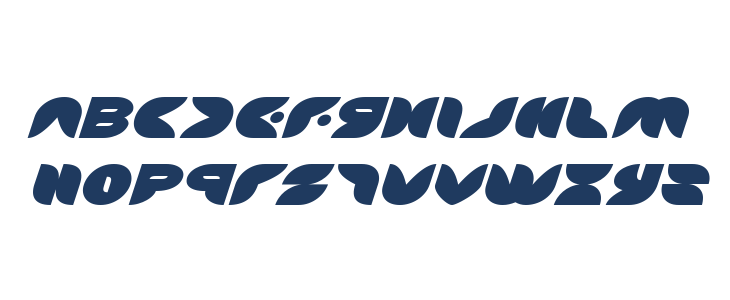 Puff Angel Expanded Italic Lowercase